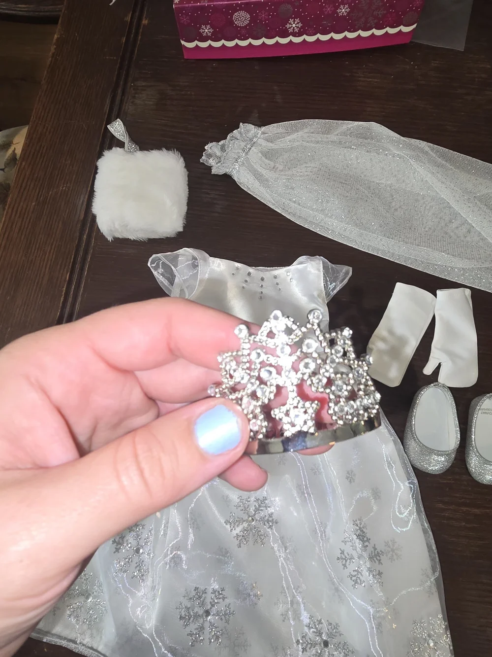 American Girl Store Exclusive Truly Me Holiday Outfit Fancy Frost Ball Gown